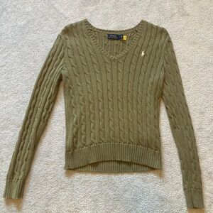 Ralph Lauren V-Neck Cable Sweater